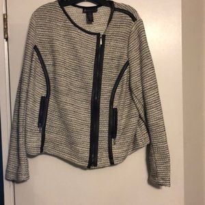 Black /white/silver jacket